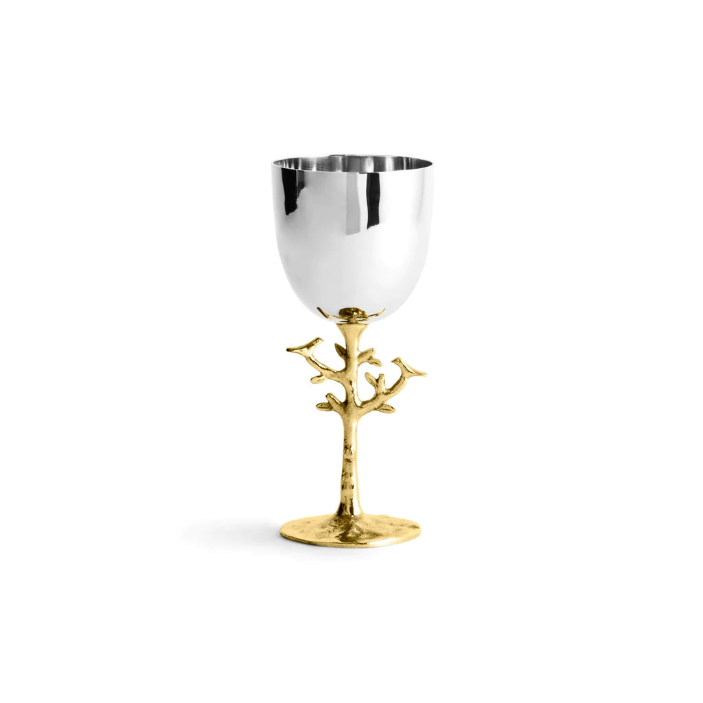 Tree of Life Kiddish Cup, Gold
