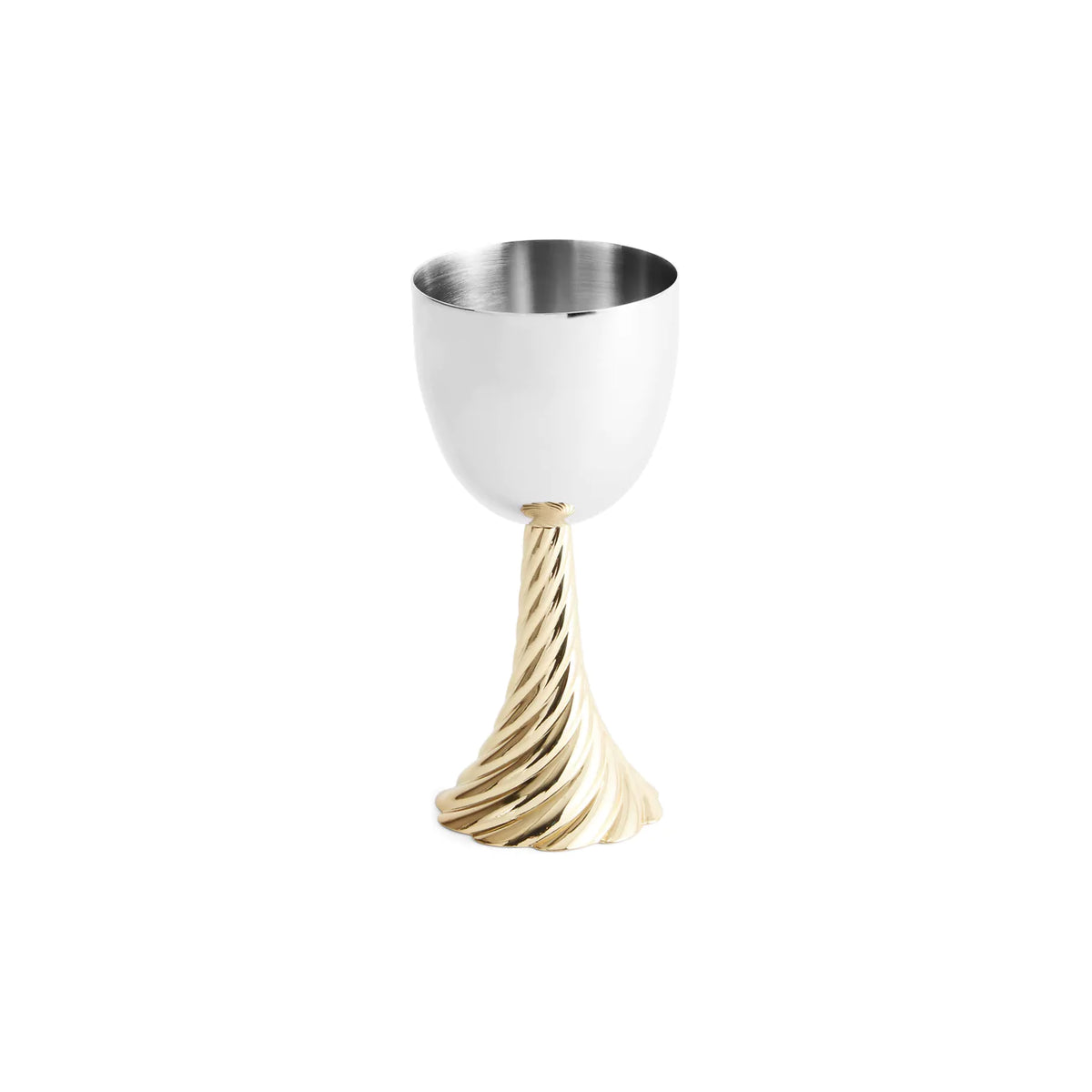 Twist Gold  2 Tone Kiddish Cup