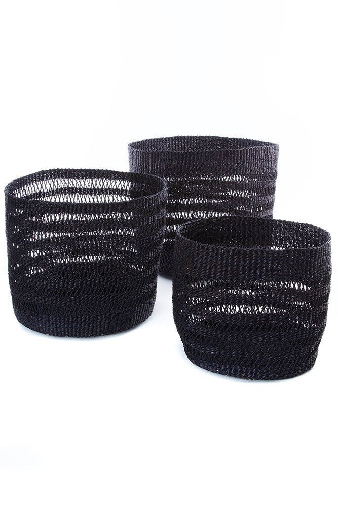Raven Lace Weave Baskets-Medium