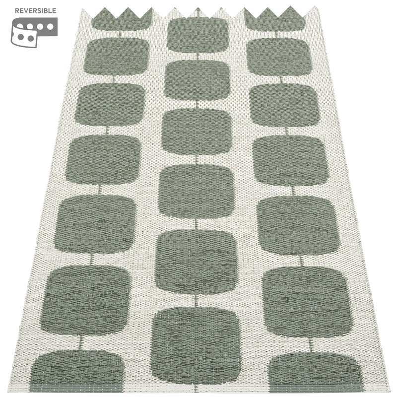 Pappelina Sten Army Fossil  2.1/4'' x 6.5 ft Rug