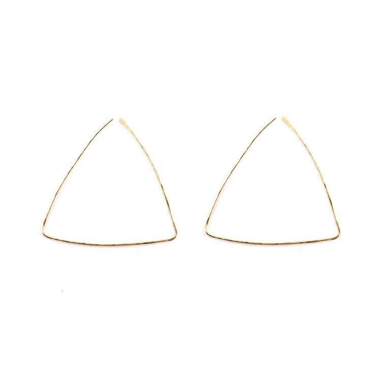 Triangle 14kt Yellow Gold Fill Hoop